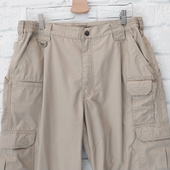 5.11 Tactical Cargo Pants Mens 36x32 Beige Khaki Utility Ripstop 74273 Workwear. - Picture 4 of 10